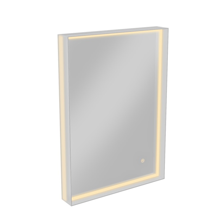 LED Bathroom Mirror with Demister - 500 x 700mm - Aquila