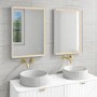 LED Bathroom Mirror with Demister - 500 x 700mm - Aquila