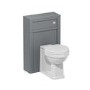 GRADE A1 - Avebury 500mm WC Unit - Cloud Grey