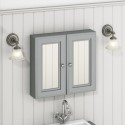 A1/BeBa_27049 ONLY OPENED - Westbury 667mm Mirror Cabinet - Matt Mid-Grey