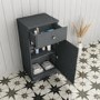 GRADE A2 - Westbury 400mm Storage Cabinet - Matt Dark Grey
