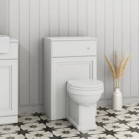 GRADE A2 - Westbury 500mm White Back to Wall Toilet Unit Only 