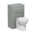 500mm Light Grey Back to Wall Toilet Unit Only - Westbury