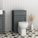 BeBa_27056 500mm Dark Grey Back to Wall Toilet Unit Only - Westbury