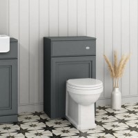 GRADE A2 - Westbury 500mm WC Toilet Unit - Matt Dark Grey