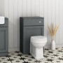 500mm Dark Grey Back to Wall Toilet Unit Only - Westbury