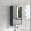 Blue Mirrored Wall Bathroom Cabinet 400 x 650mm - Ashford