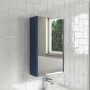 GRADE A1 - Ashford 400mm Mirror Cab - Mat Ocean Blue