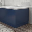 700mm Wooden Blue Bath End Panel - Ashford