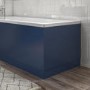 700mm Wooden Blue Bath End Panel - Ashford