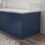 800mm Wooden Blue Bath End Panel - Ashford
