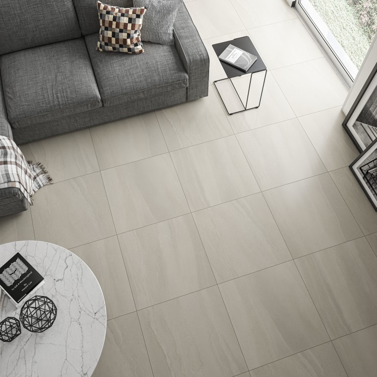 60cm x 60cm Duna White Floor Tile