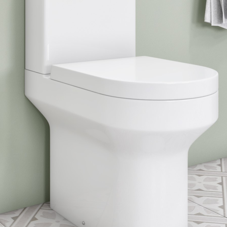 White Round Soft Close Toilet Seat with Quick Release - Pendle PP