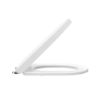 White Round Soft Close Toilet Seat with Quick Release - Pendle PP
