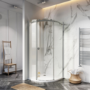 900mm Frameless Quadrant Shower Enclosure - 