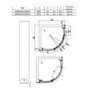 900mm Frameless Quadrant Shower Enclosure - 