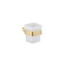 GRADE A1 - Arissa Brushed Brass Tumbler holder & cup