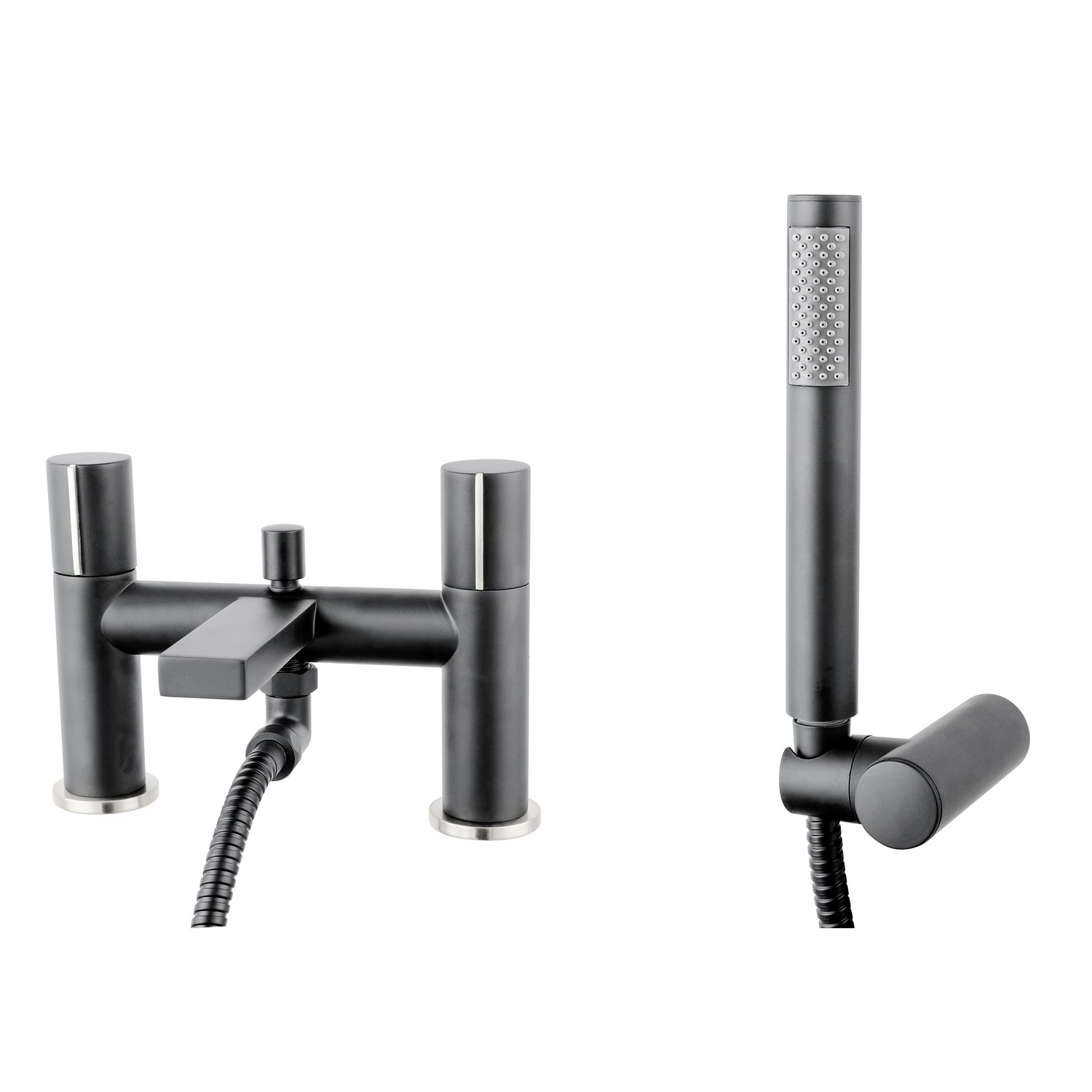 Grey Bath Shower Mixer Tap - Cosmo