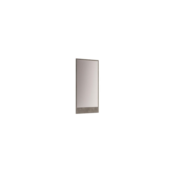 GRADE A1 - Rectangular Bathroom Mirror - 600mm - Concrete - Parma