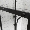Black 8mm Glass Frameless Sliding Shower Door 1200mm - Aqulia