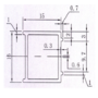 Chrome 15mm Extension Profile For 2000mm Shower Door