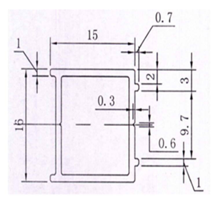 Black 15mm Extension Profile For 2000mm Shower Door
