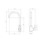 Enza Adelaide Brushed Gold Single Lever Mixer Kitchen Tap
