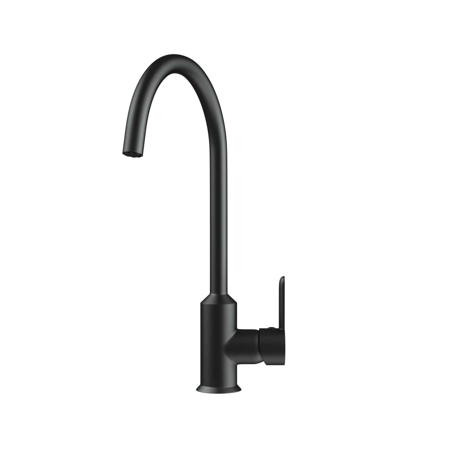 Enza Adelaide Matt Black Single Lever Mixer Kitchen Tap