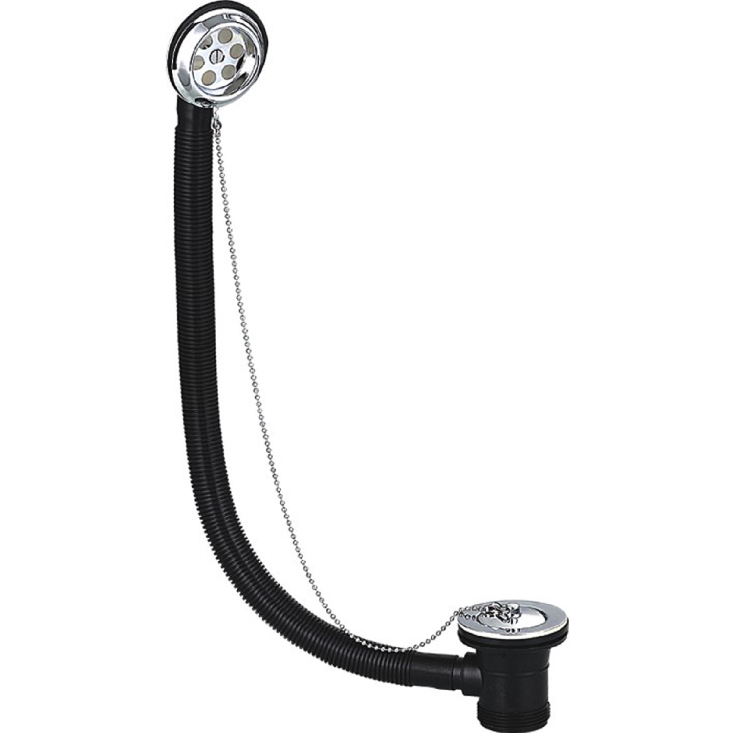 Traditional Bath Waste & Overflow with Plug & Link Chain