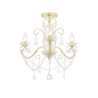 IP44 Gold Bathroom Chandelier -Vela