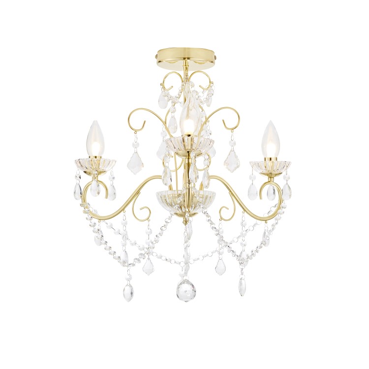IP44 Gold Bathroom Chandelier -Vela