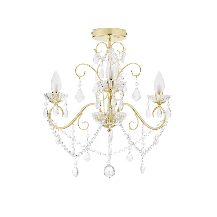 IP44 Gold Bathroom Chandelier -Vela