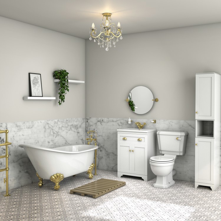 IP44 Gold Bathroom Chandelier -Vela