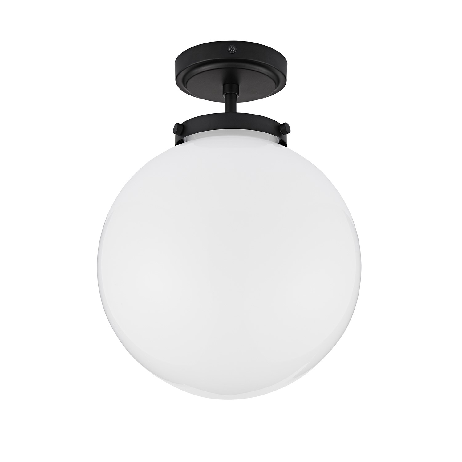 Black Bathroom Globe Ceiling Light - Porto