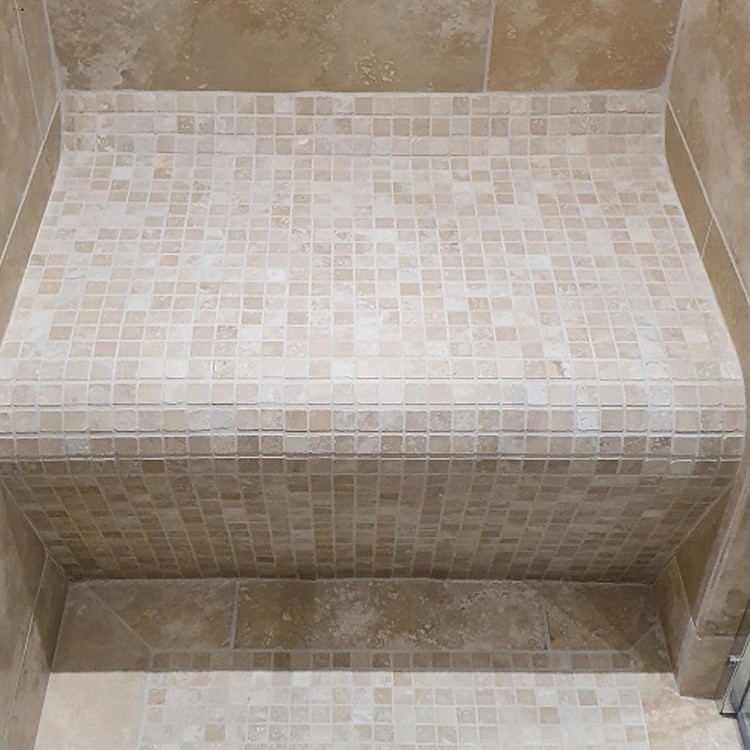 Wall Mounted Tileable Shower Seat 1m