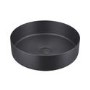 GRADE A1 - Stainless Steel Black Round Countertop Basin 400mm - Zorah
