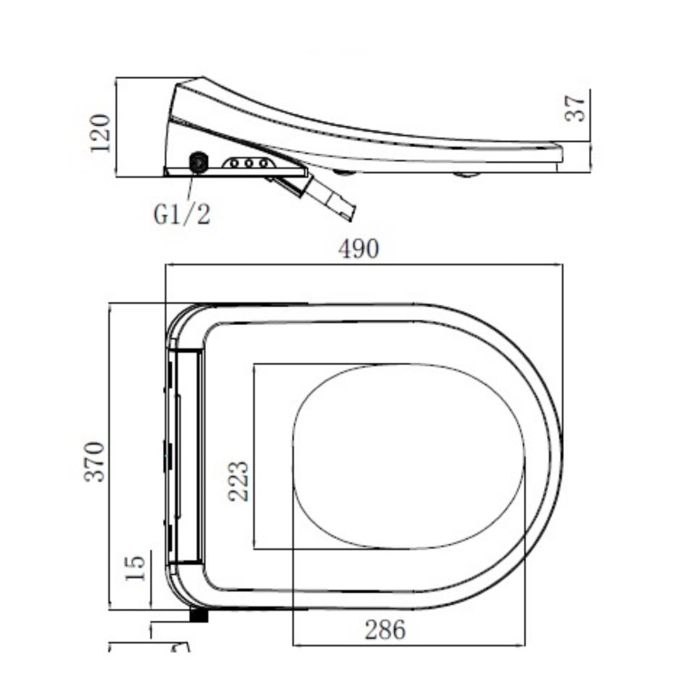 Smart Bidet Soft Close Japanese Toilet Seat - Purificare