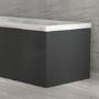 800mm Dark Grey End Bath Panel - Pendle