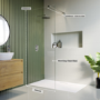 700mm Frameless Wet Room Shower Screen - Corvus