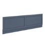 GRADE A2 - 1500mm Wooden Matt Blue Front Bath Panel - Baxenden