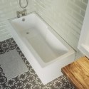 COTS1600 Single Ended Wide End Shower Bath 1600 x 750mm - Cotswold