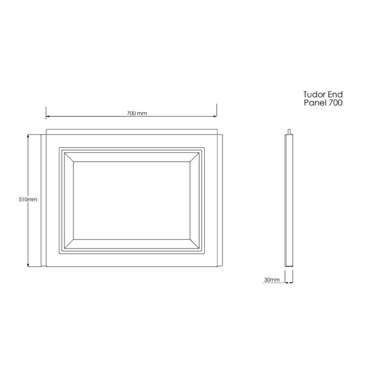 700mm Delano End Bath Panel