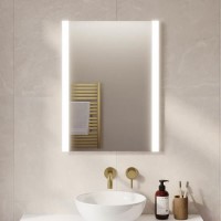 Rectangular Heated Bathroom Mirror with Lights & Shaver Socket 600 x 800mm -Pegasus Rectangular Heated Bathroom Mirror with Lights & Shaver Socket 600 x 800mm -Pegasus