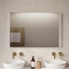 Rectangular LED Heated Bathroom Mirror with Shaver Socket 1000x700mm -Pegasus