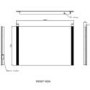 GRADE A1 - Rectangular LED Bathroom Mirror with Demister & Shaver Socket 1000x700mm -Pegasus 