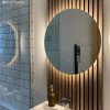 Round Backlit LED Heated Bathroom Mirror 600mm -Luna