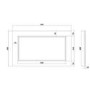 800mm White Wooden Bath End Panel - Ashbourne