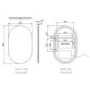 GRADE A1 - Oval LED Bathroom Mirror with Demister 500 x 800mm - Irena 