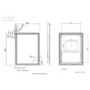 GRADE A1 - Rectangular Double Border LED Bathroom Mirror with Demister 600x800mm -Antila  