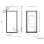 Rectangular Heated Bathroom Mirror with Lights & Wireless Speaker 1200x600mm -Antila